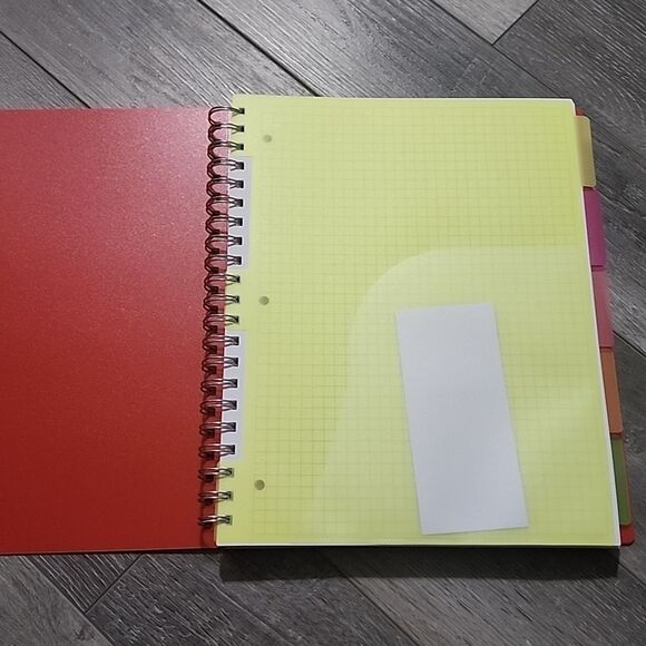 Large 5-Subject Notebook, 8.5 x 11 Inches, 80GSM Paper, 300 Pages, 2 Pack, 5 X 5 - Picture 3 of 3